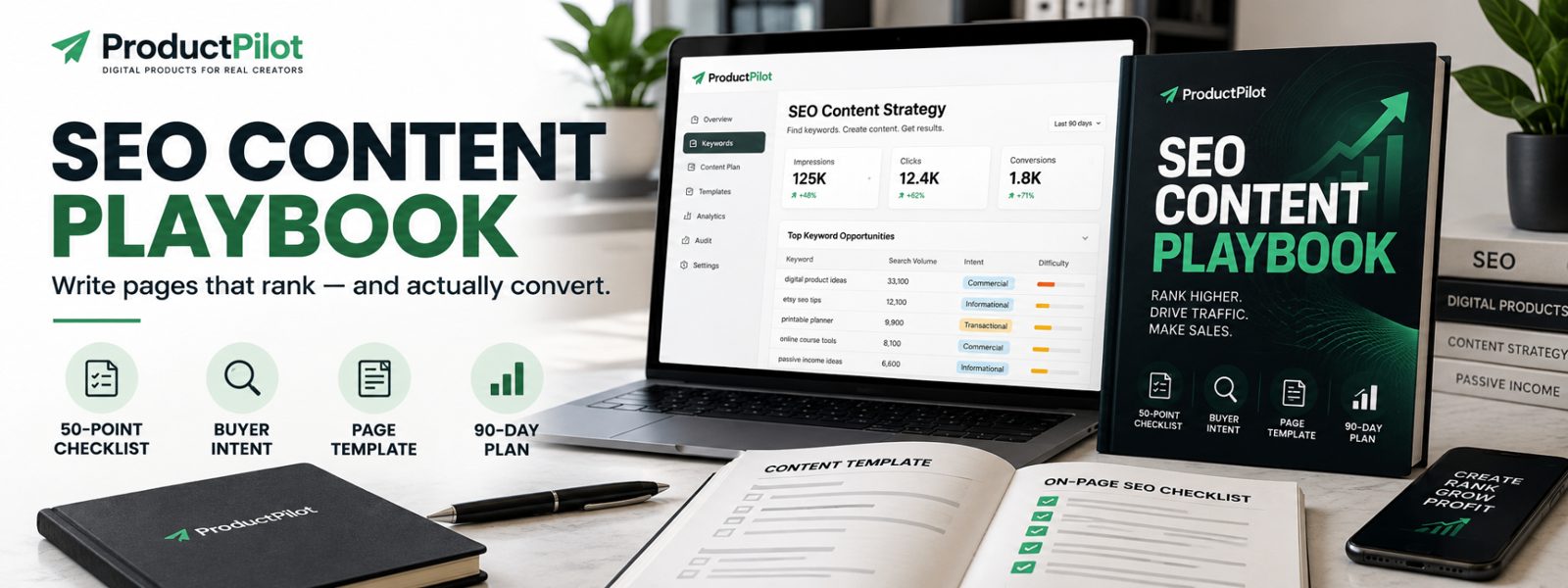 The SEO Content Playbook product banner